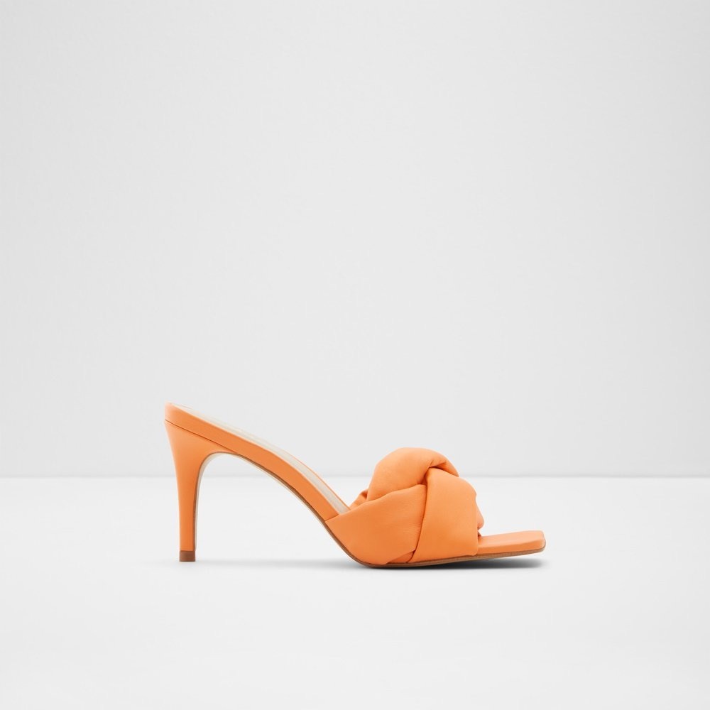 Aldo Orange Mules with Knotted Design -Size 8